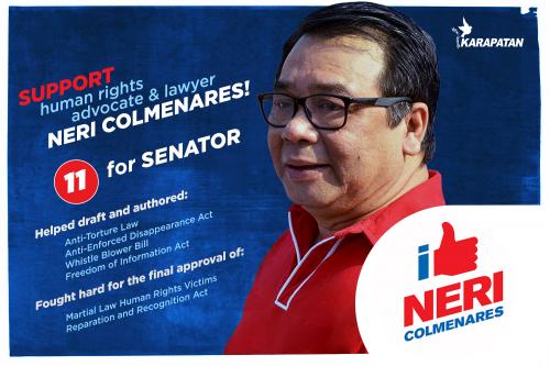 Neri for Senator fighterngbayan